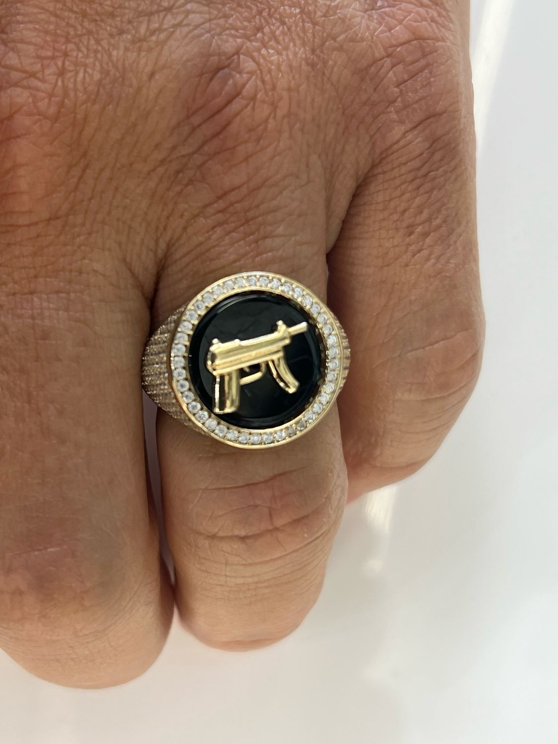 AK Ring w Zirc Sz 11 Gold 10K