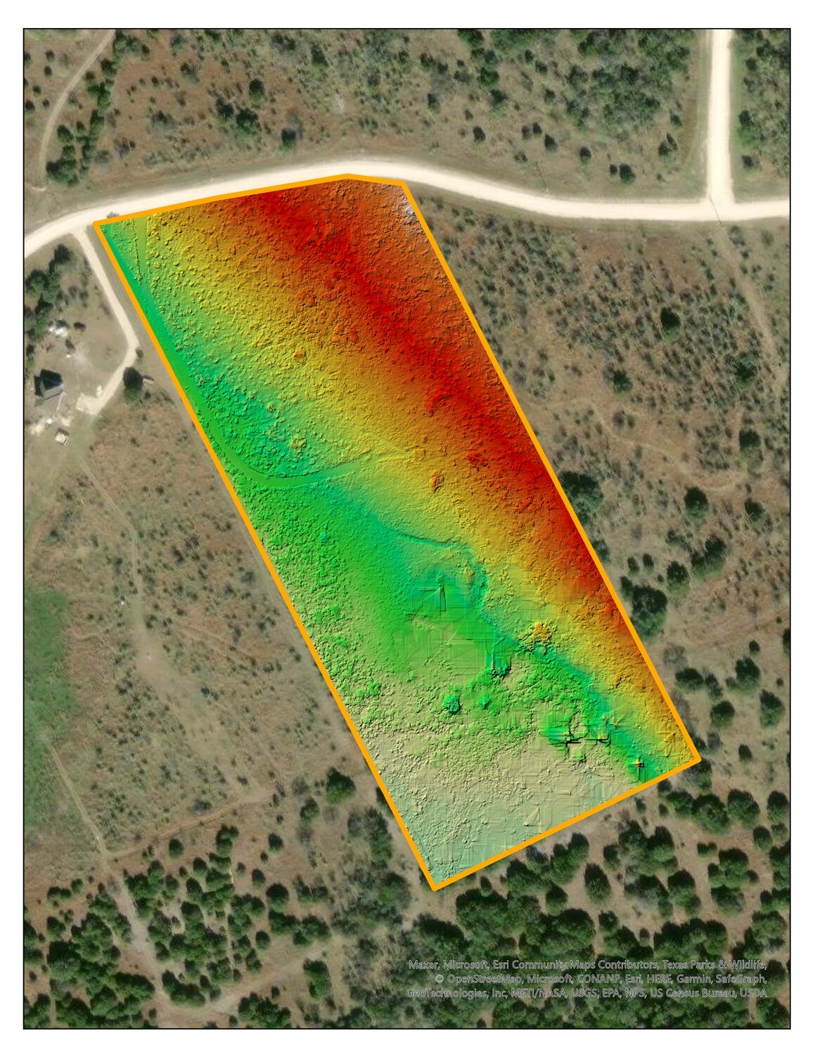 Digital Terrain Model (DTM) Shaded Relief