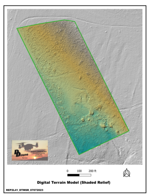 Digital Terrain Model (DTM) Shaded Relief