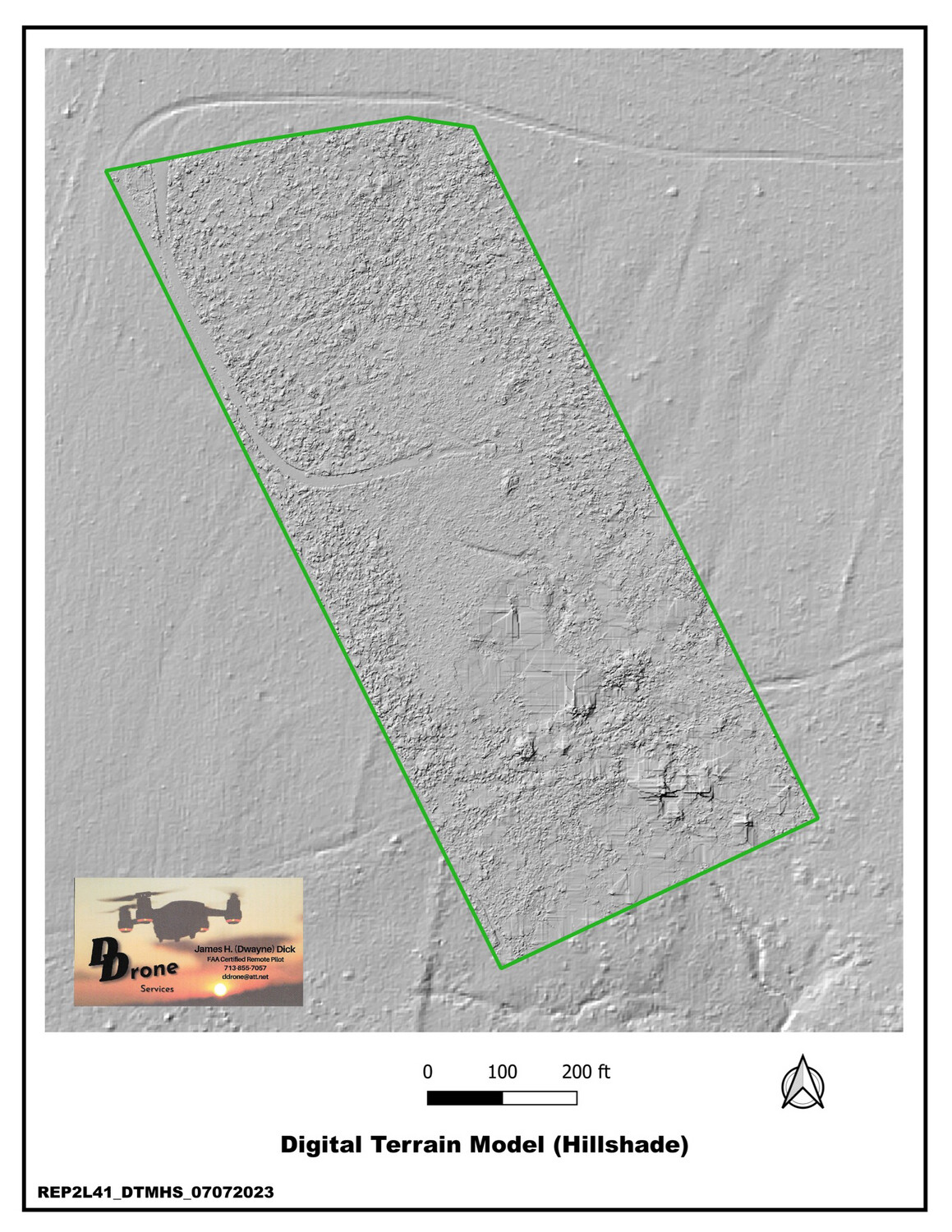 Digital Terrain Model (DTM) Hillshade