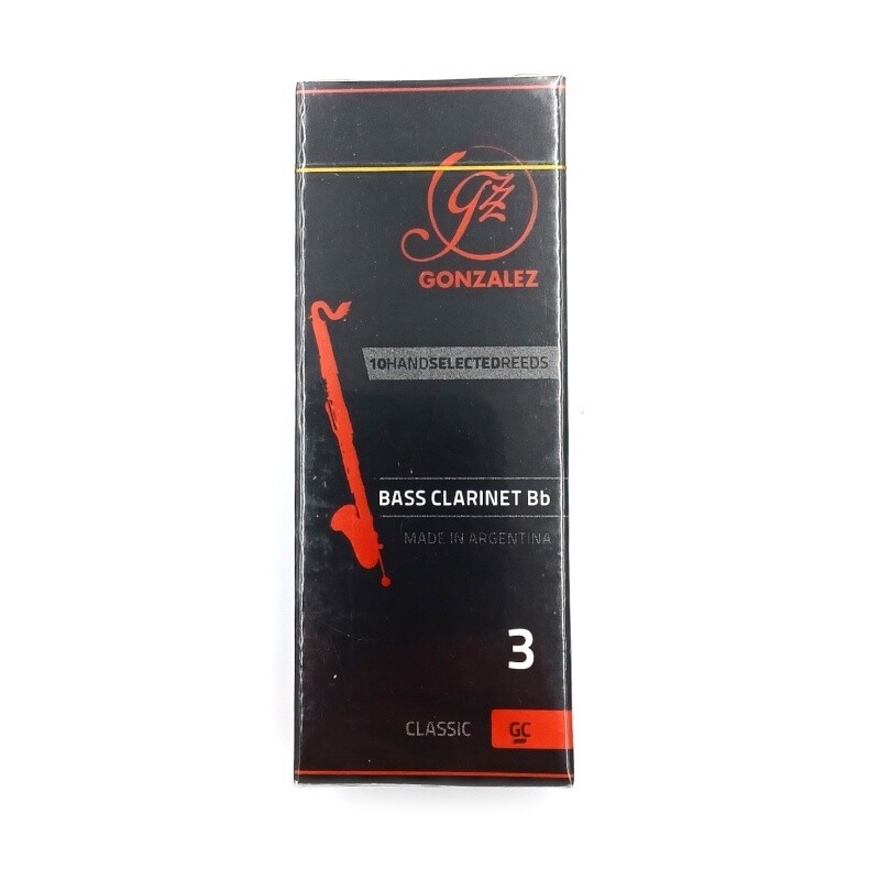 Gonzalez Classic Bass Clarinet Reeds, Finish: 2.5