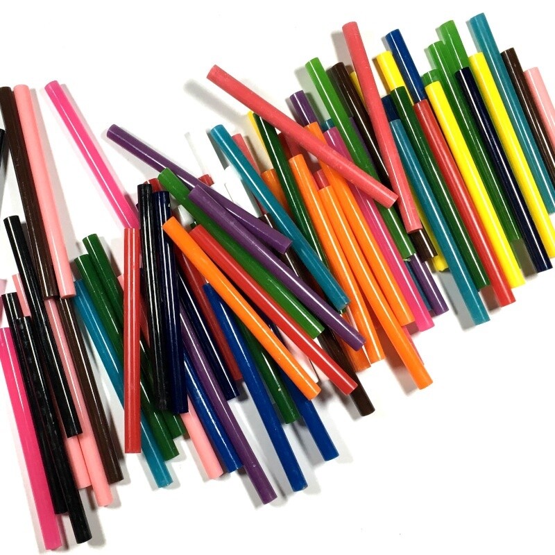 colored hot glue sticks