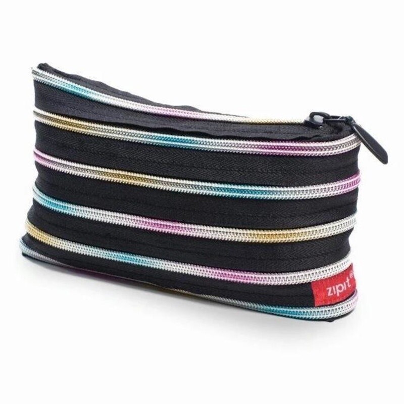 Zipit rainbow tool and accessories pouch, Color: Black
