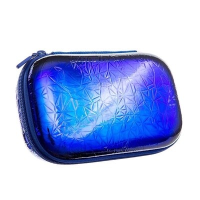 Zipit metallic zipper case, Color: Blue-Green