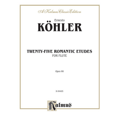 Kohler Twenty-Five Romantic Etudes for Flute