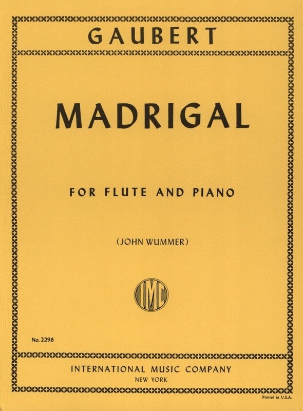 Gaubert Madrigal for Flute and Piano