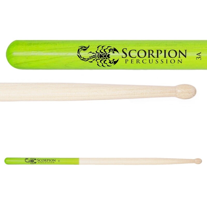 Scorpion Immortal Venom Grip Drumsticks, Size: 3A