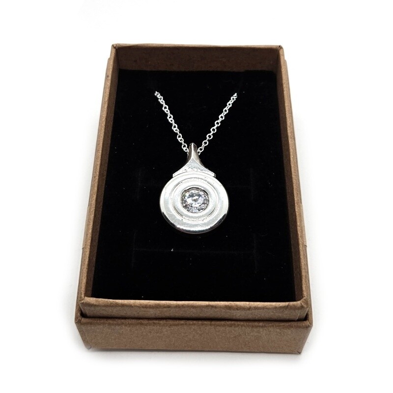 Open Hole Flute Key Necklace - White