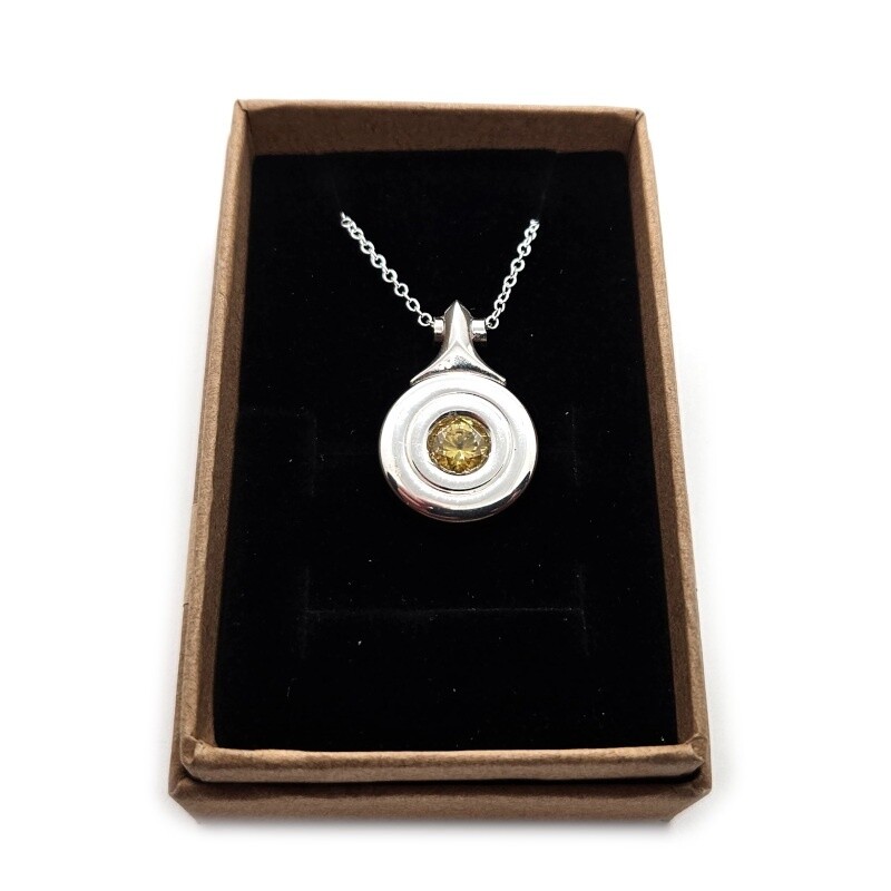 Open Hole Flute Key Necklace - Yellow