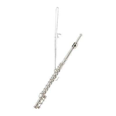 Broadway Gifts Silver Flute Ornament