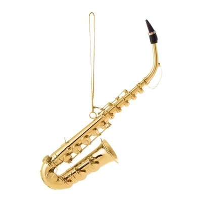 Broadway Gifts Gold Saxophone Ornament