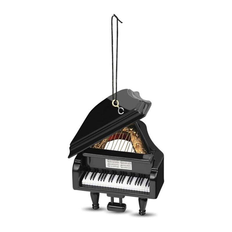 Broadway Gifts Black Grand Piano Ornament