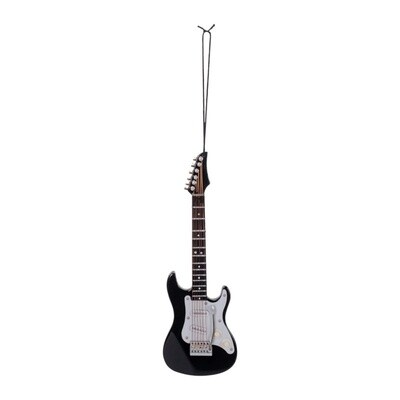 Broadway Gifts Black Electric Guitar Ornament