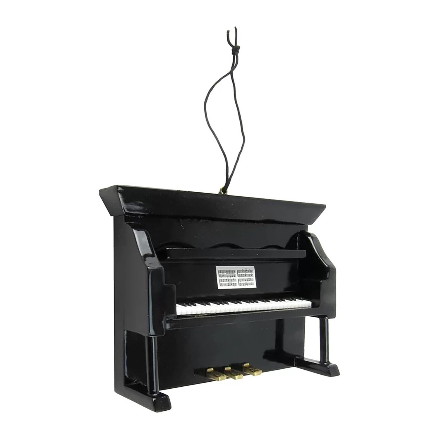Broadway Gifts Black Upright Piano Ornament