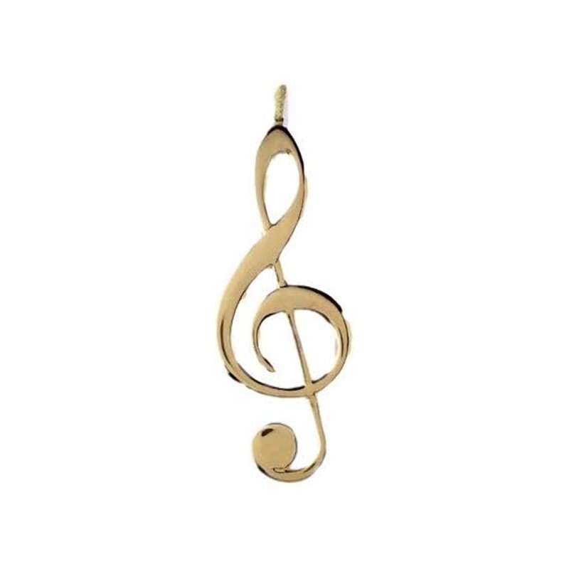 Broadway Gifts Gold Treble Clef Ornament