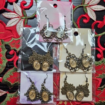 Sheet Music Earrings - Antique Brass Sheet Music Earrings - Antique Brass