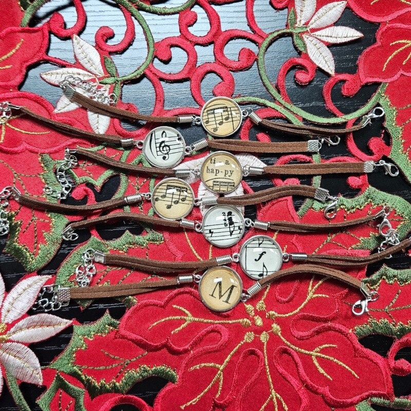 Sheet Music Bracelet - Suede