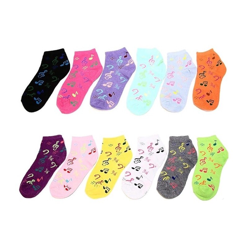 Ladies Music Note Socks