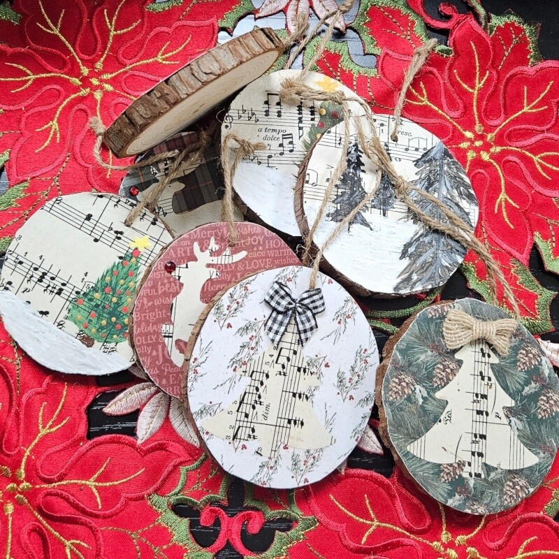 Sheet Music Ornaments