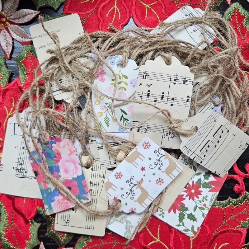Sheet Music Gift Tag 8-Pack