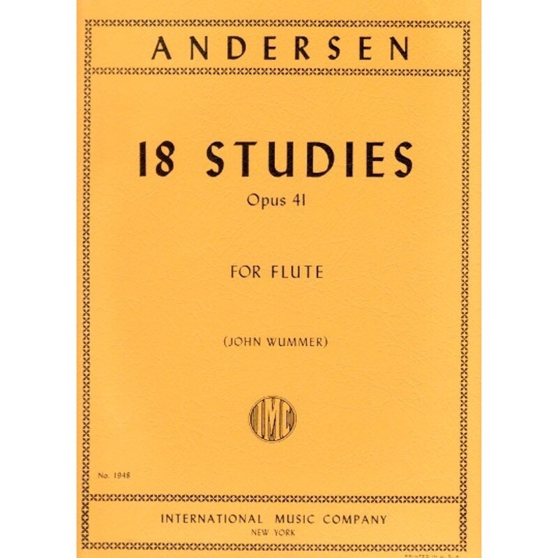 Andersen 18 Studies for Flute Op. 41
