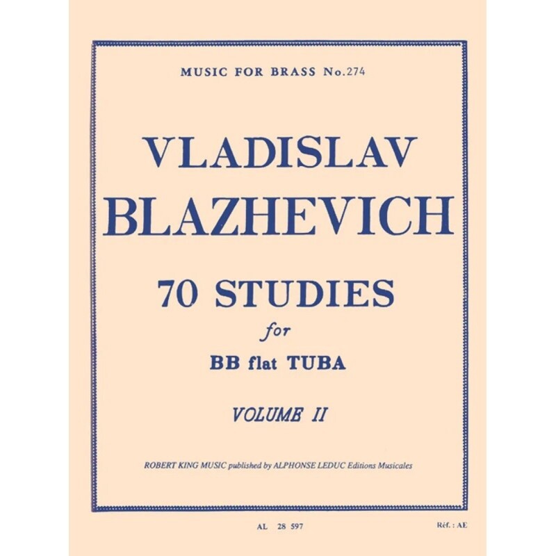 Blazhevich 70 Studies for Tuba Volume 1