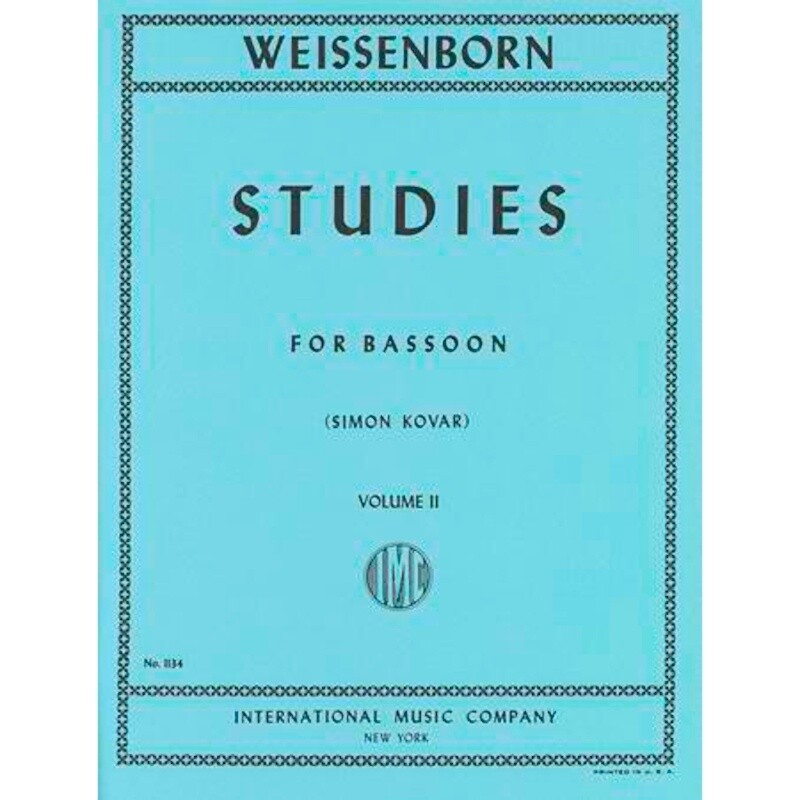 Weissenborn Studes for Bassoon Volume 2