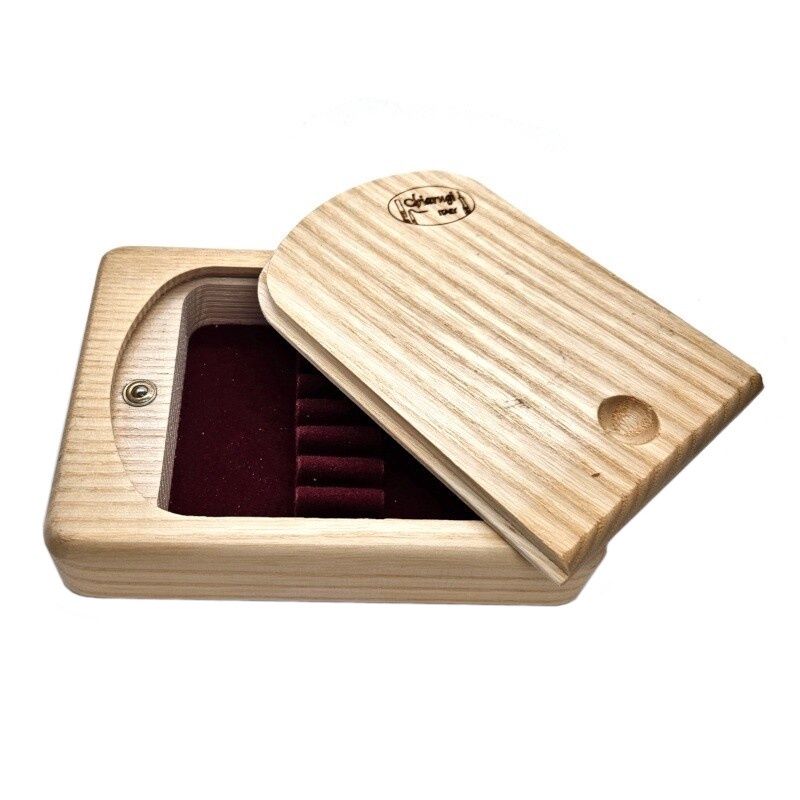 Chiarugi Wooden Case for 8 Oboe Reeds, Color: Natural