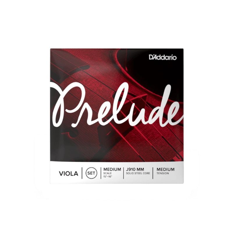 D'Addario Prelude Viola String Set, Medium Tension, Scale: Medium