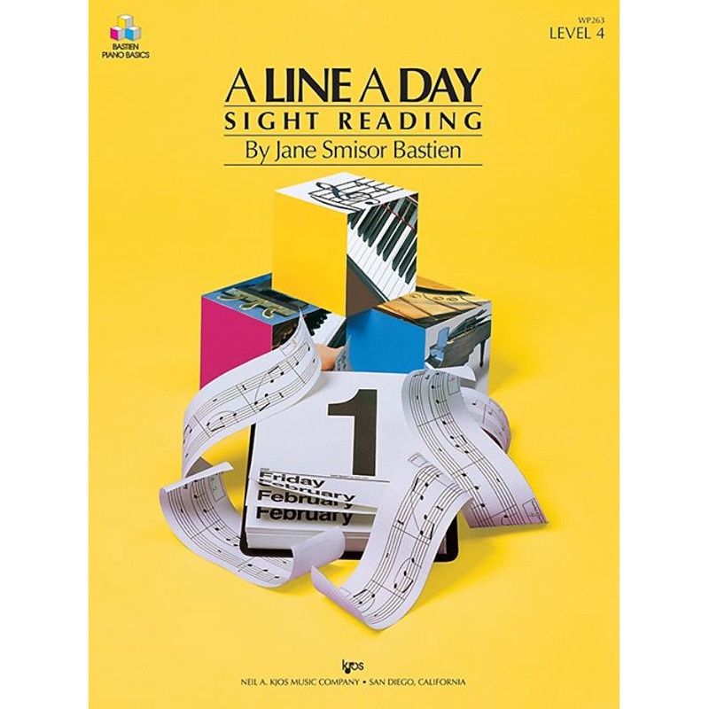 Front cover A Line a Day Sight Reading Level 4