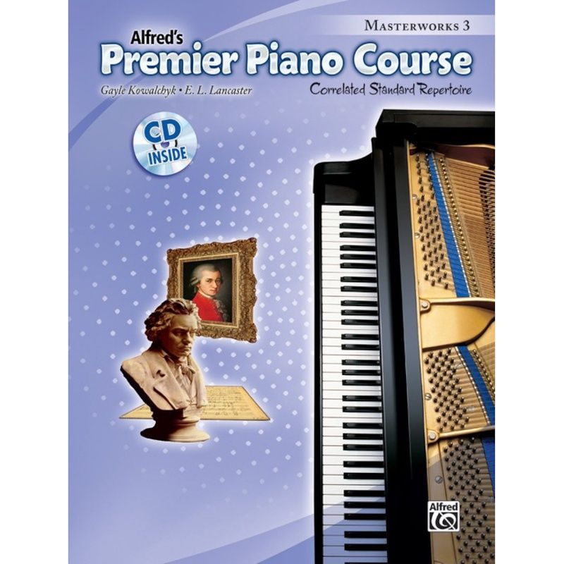 Front cover of Alfred's Premier Piano Course Masterworks 3