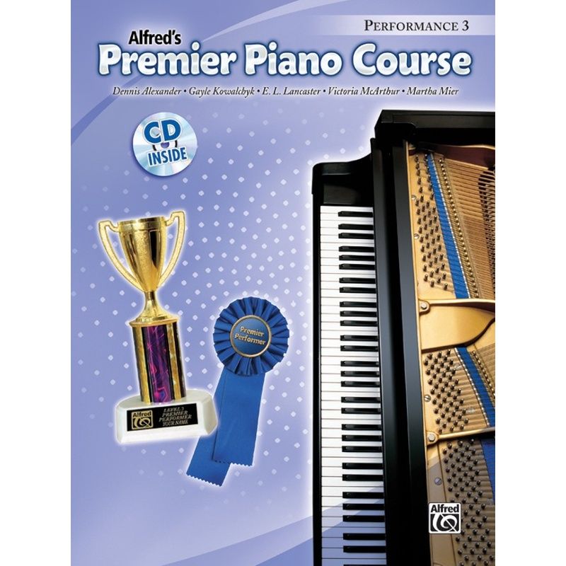 Fron cover of Alfred's Premier Piano Course Performance 3