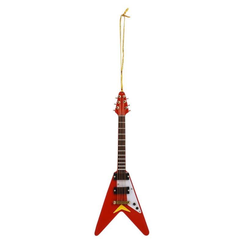 Broadway Gifts Red Electric V-Guitar