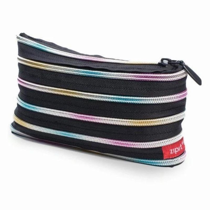 Zipit rainbow tool and accessories pouch, Color: Black