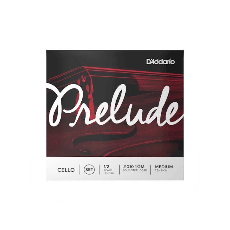 D'Addario Prelude Cello String Set, Medium Tension D'Addario Prelude Cello String Set, Medium Tension, Scale: 1/2