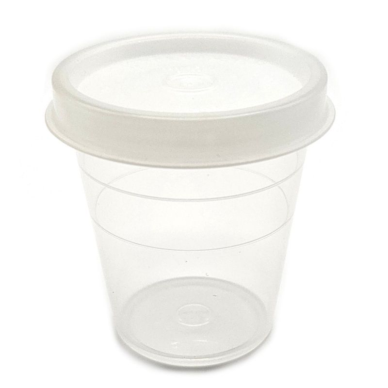 Reed Soaker Cup with Lid, Color: Clear