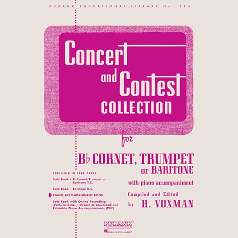 Concert and Contest Collection for Bb Cornet, Trumpet or Baritone - Sold as Set