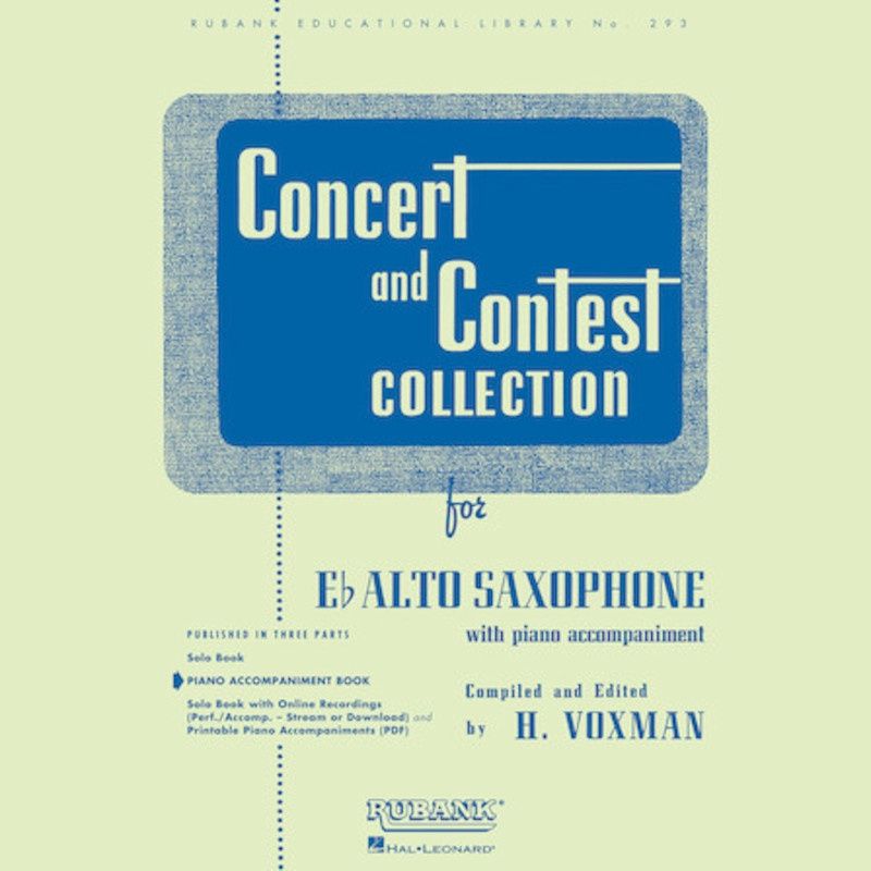 Concert and Contest Collection for Eb Alto Saxophone - Sold as Set