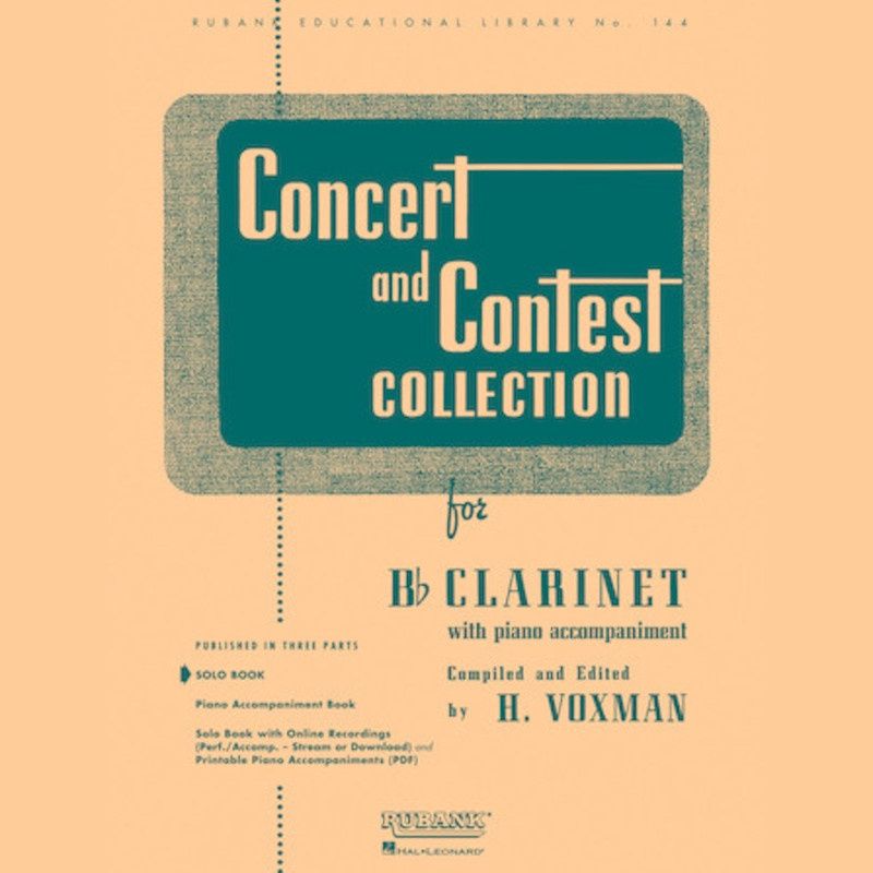 Concert and Contest Collection for Bb Clarinet - Sold as Set