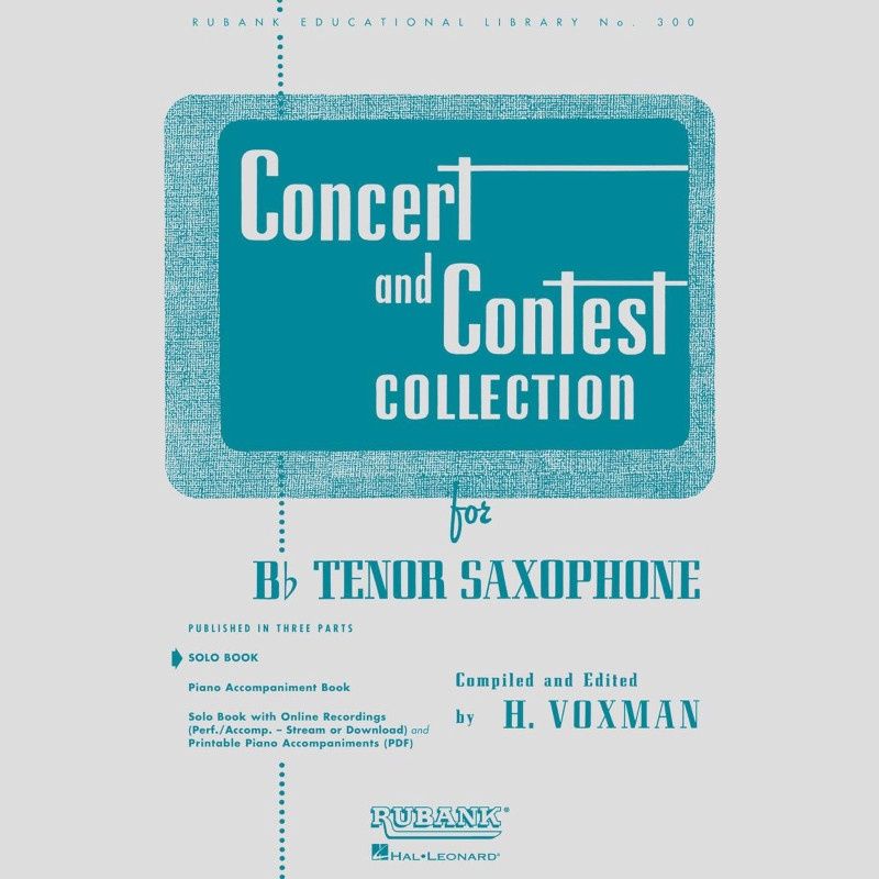Concert and Contest Collection for Bb Tenor Saxophone - Sold as Set