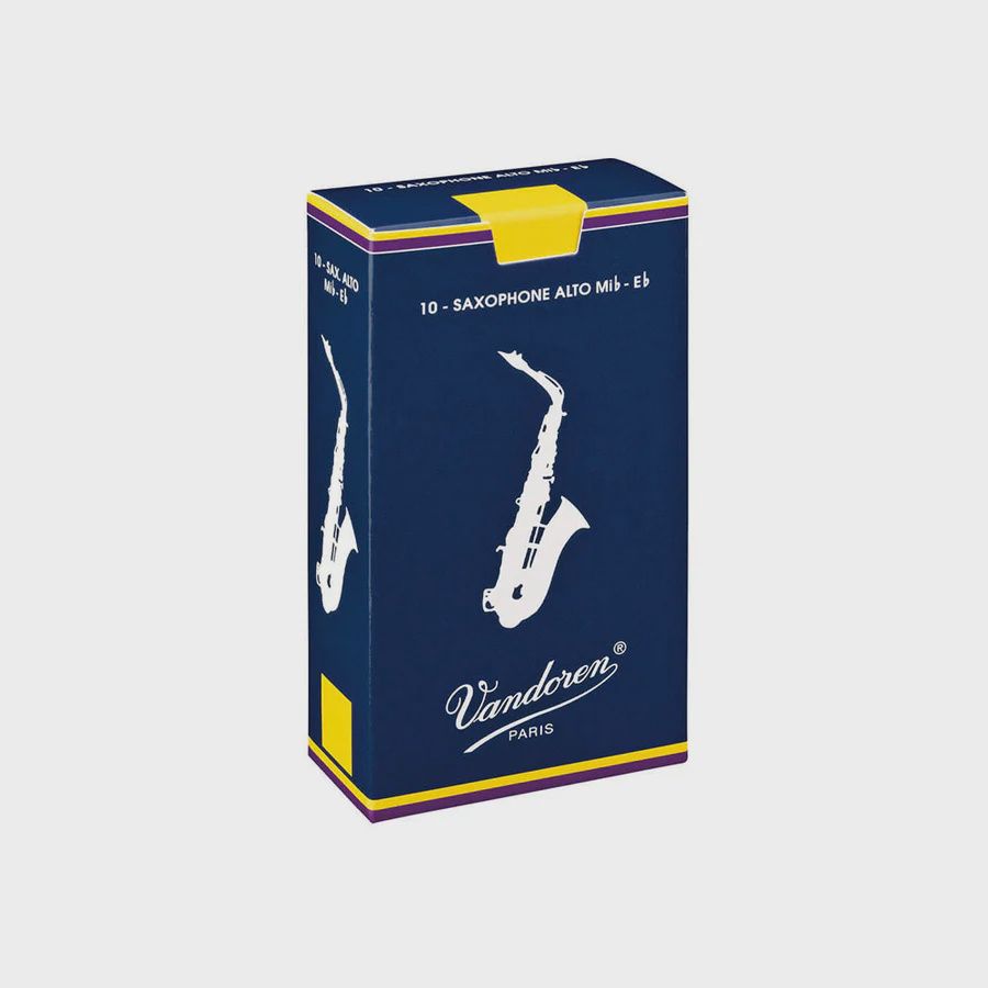 Vandoren Traditional Alto Saxophone Reeds - 10 Pack, Hardness: 2