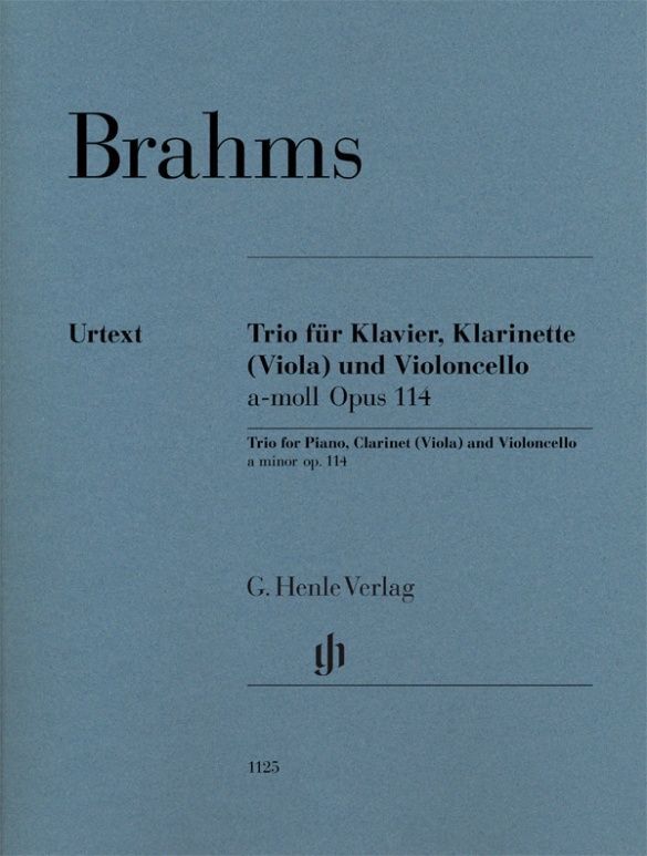 Brahms Trio for Piano, Clarinet and Violoncello in a minor, op. 114