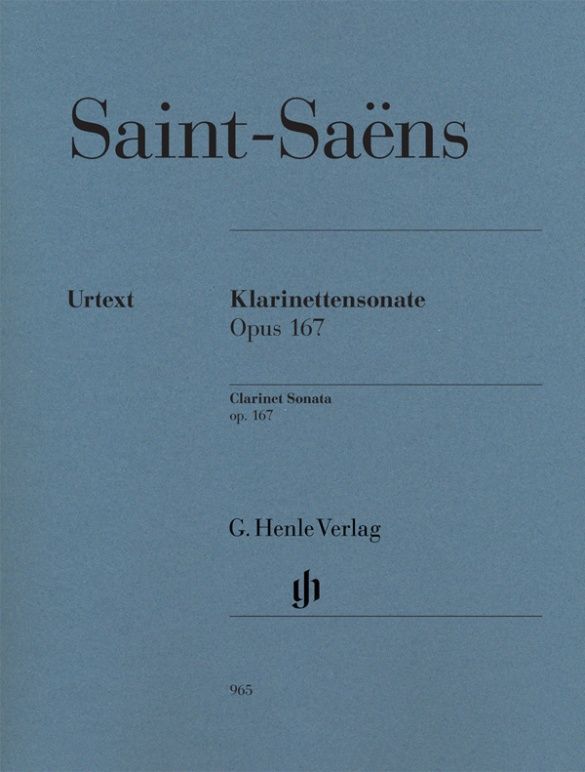 Saint-Saens Clarinet Sonata, op. 167