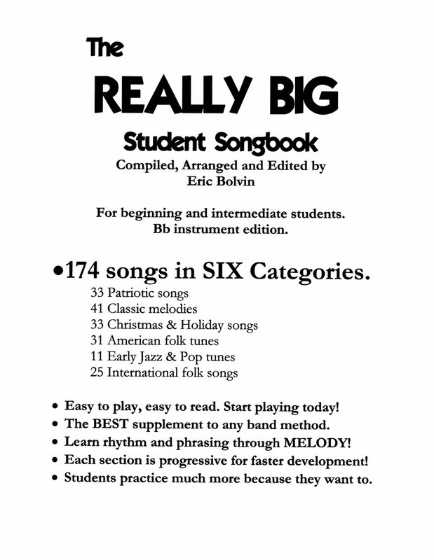 The Really Big Student Songbook, Bb instrument edition