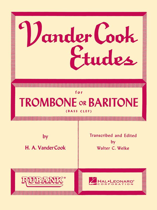 VanderCook Etudes for Trombone or Baritone (B.C.)