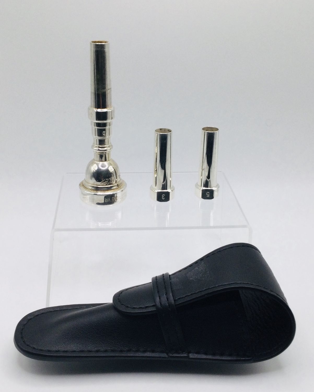 Stomvi 3GVR DaVinci Flex Trumpet Mouthpiece with 2 couplers *used*