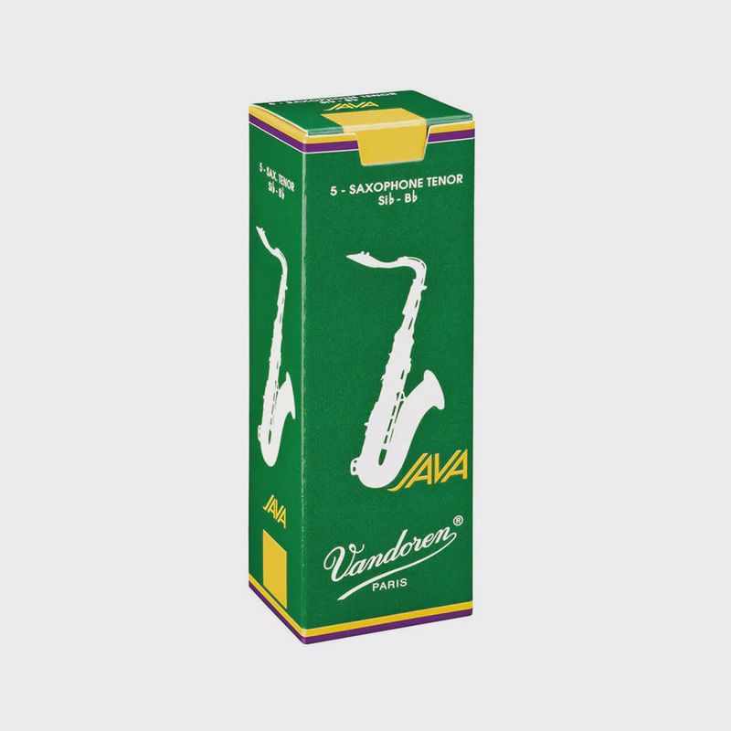 Vandoren Java Green Unfiled Tenor Saxophone Reeds - 5 Pack