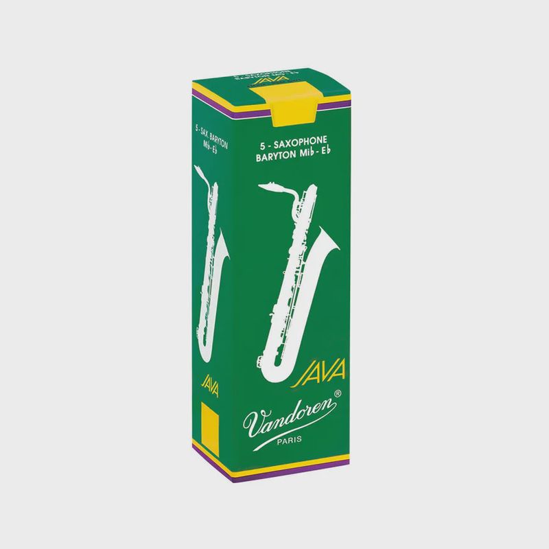 Vandoren Java Green Unfiled Baritone Saxophone Reeds - 5 Pack