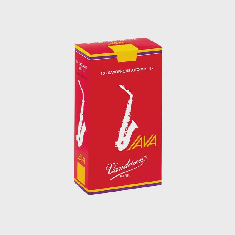 Vandoren Java Red Filed Alto Saxophone Reeds - 10 Pack