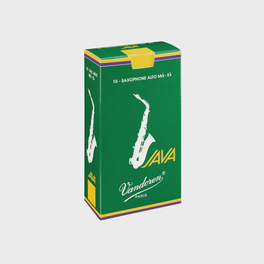 Vandoren Java Green Unfiled Alto Saxophone Reeds - 10 Pack